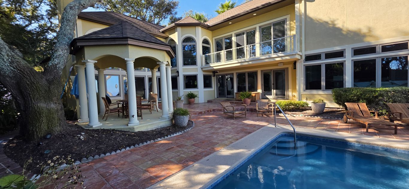 Luxury home soft washing result in Hilton Head, SC